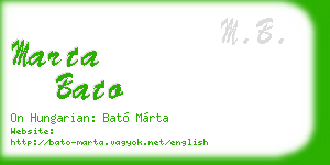 marta bato business card